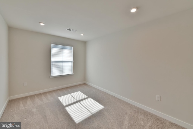 view of carpeted empty room