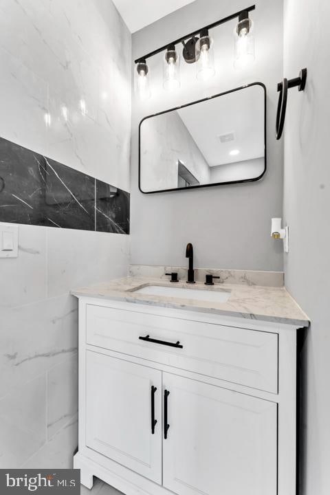 bathroom featuring vanity