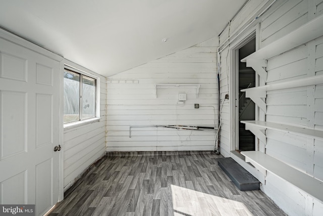 325 Howell School Rd, Bear, DE 19701 - interior space featuring vaulted ceiling and wood finished floors