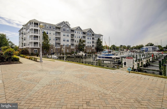 view of property featuring a water view