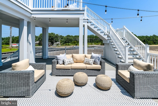 view of patio / terrace with an outdoor hangout area