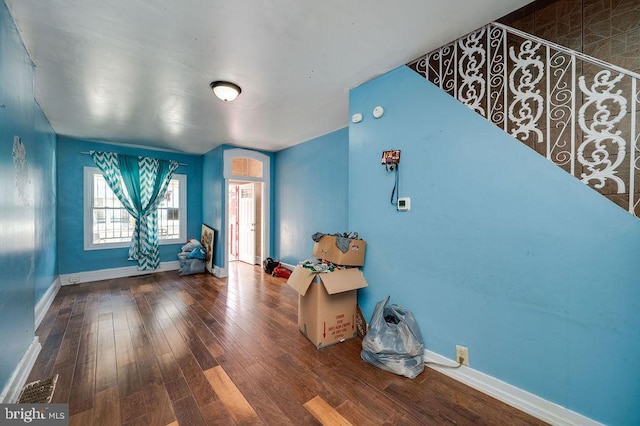 interior space featuring hardwood / wood-style flooring