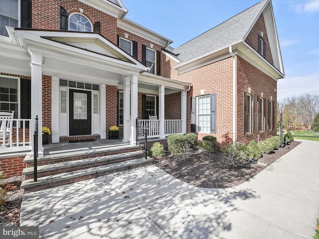 view of front of house featuring covered porch