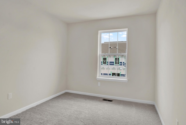 view of carpeted empty room