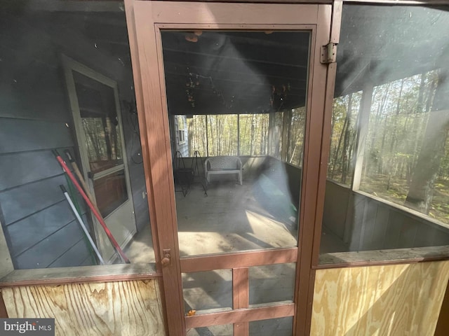 doorway featuring a wealth of natural light