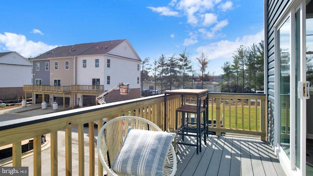 view of wooden terrace