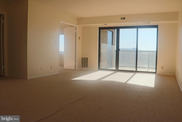 view of carpeted empty room