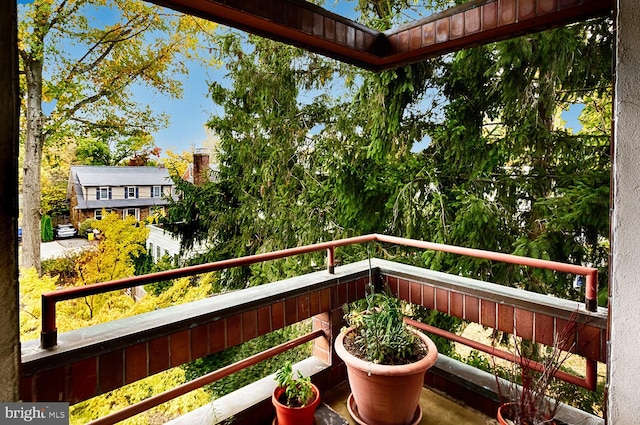 view of balcony