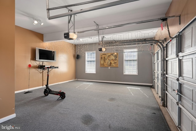 interior space featuring a garage door opener