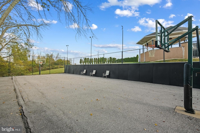 view of sport court