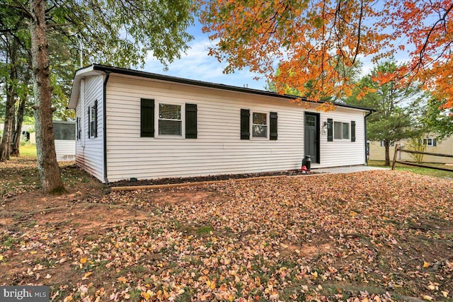 view of front of home