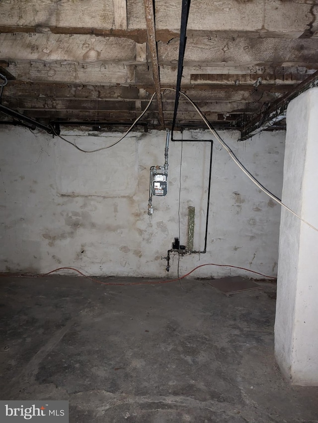 view of basement