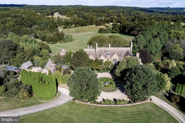 1601 Brintons Bridge Rd, Chadds Ford, PA 19317 - bird's eye view with a wooded view