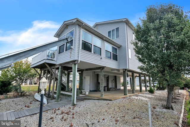 view of front of property with a patio area