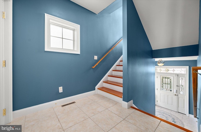 view of tiled entryway