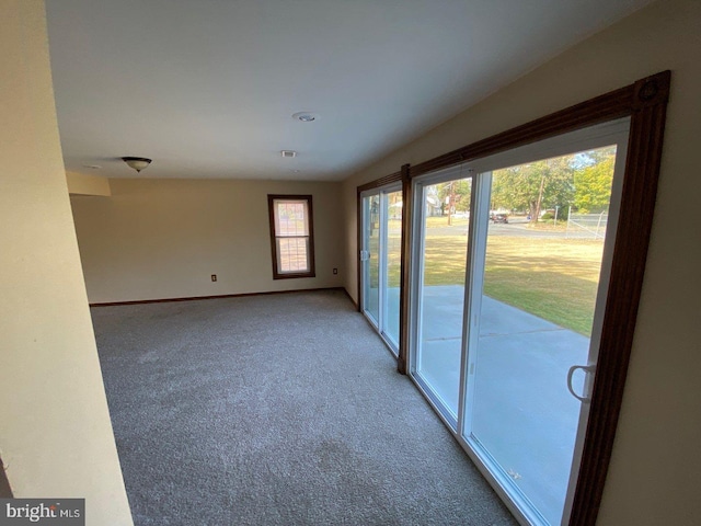 empty room with light carpet