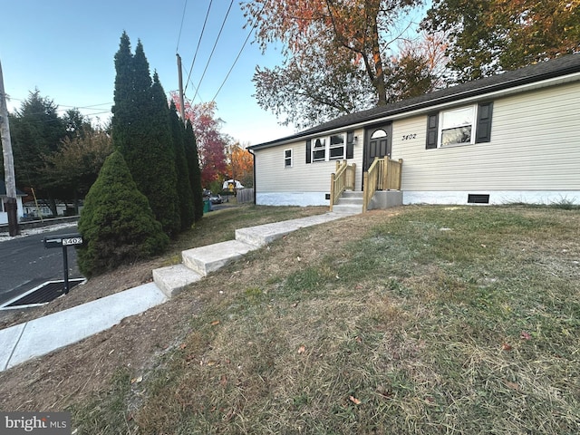 view of front of property