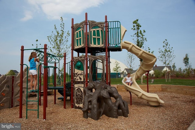 view of jungle gym