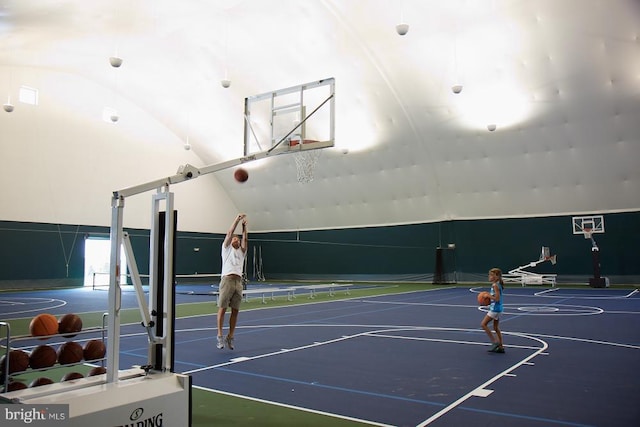 view of basketball court