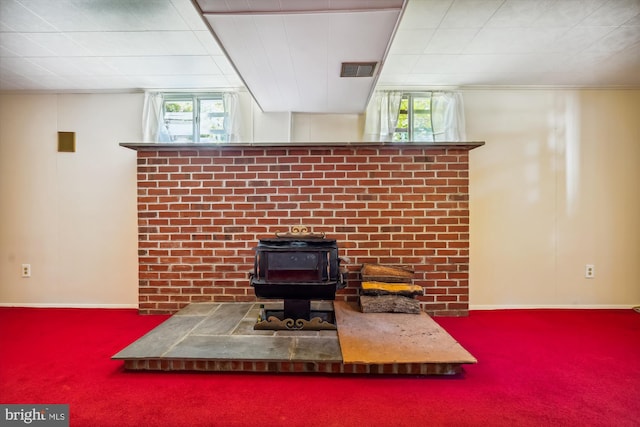 interior details featuring carpet flooring