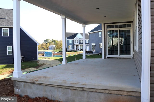 view of patio / terrace with central AC