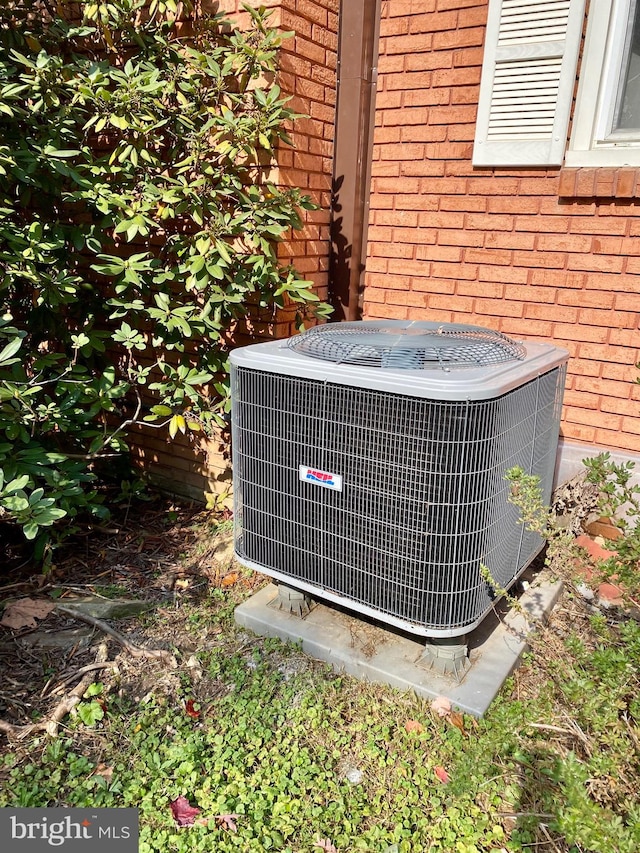 exterior details with central AC unit