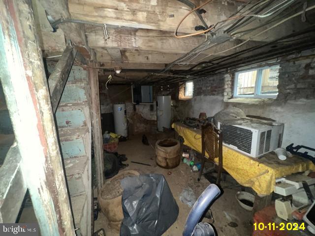 5426 Trinity St, Philadelphia, PA 19143 - basement with water heater and electric panel