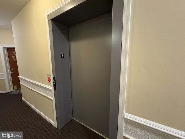 corridor with elevator