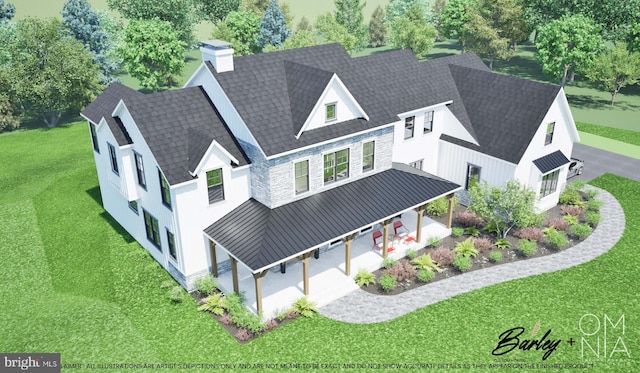 birds eye view of property