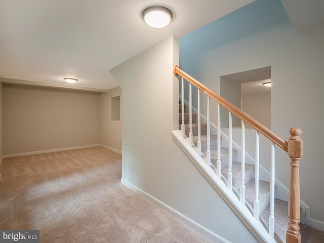 stairs with carpet