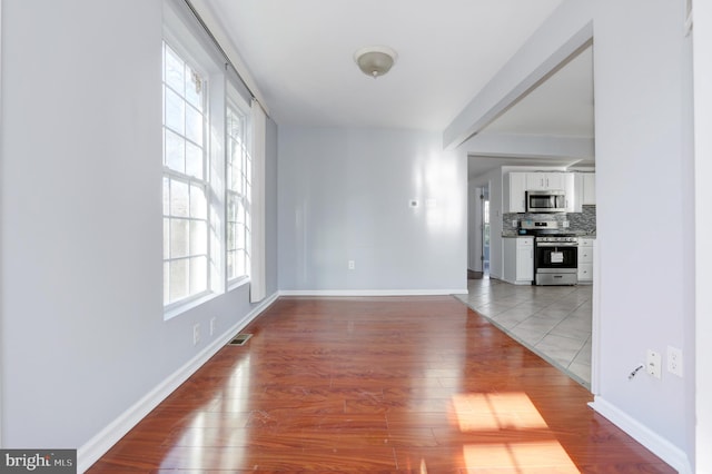 interior space featuring light hardwood / wood-style flooring