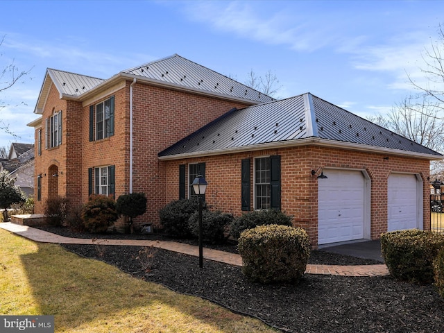 view of home's exterior featuring a garage