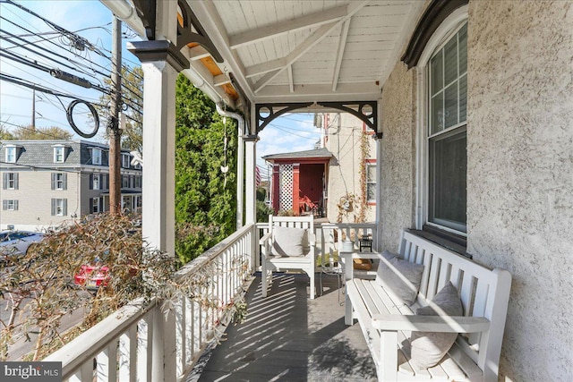 view of balcony