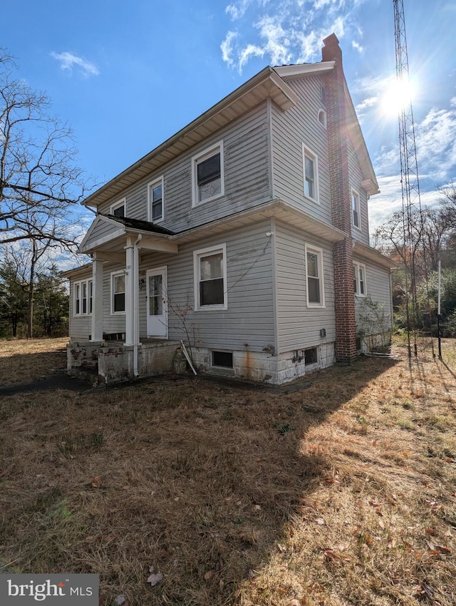 view of rear view of property