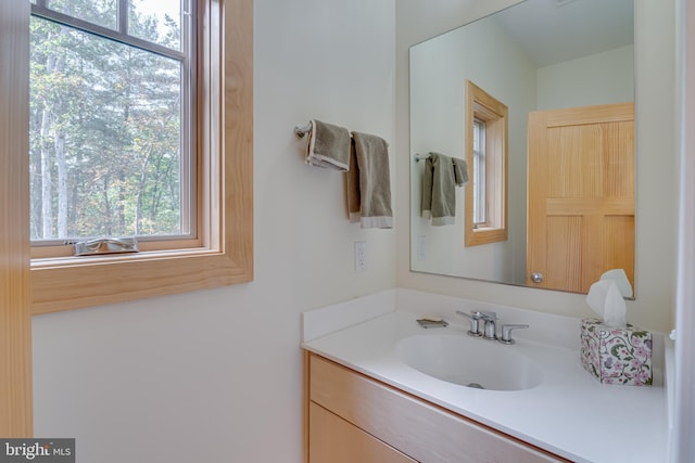 bathroom featuring vanity