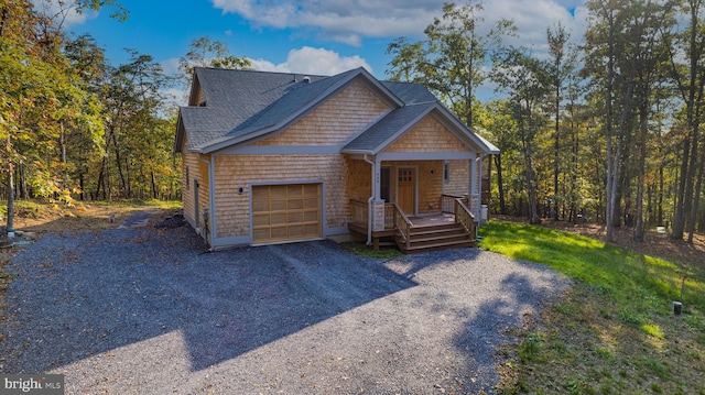 view of front of home with a porch