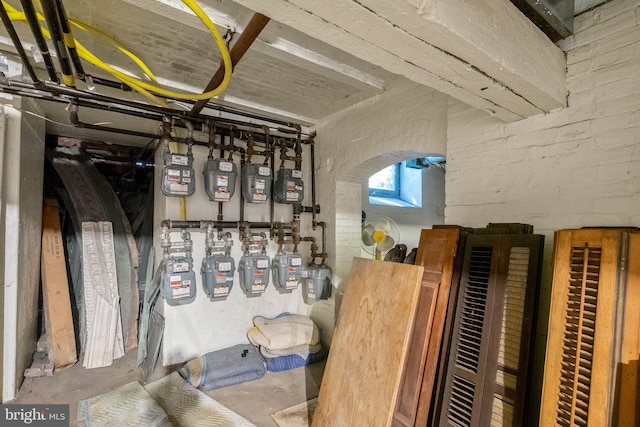 view of utility room