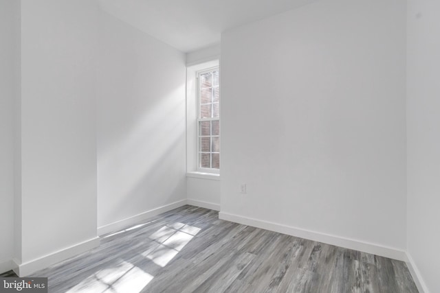 empty room featuring light hardwood / wood-style floors