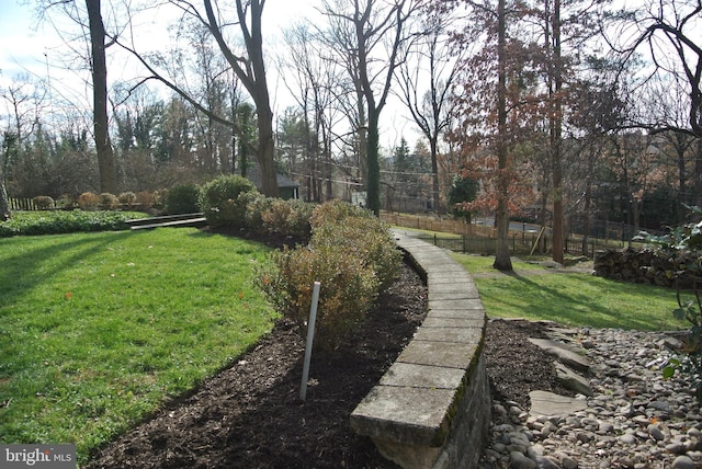 view of home's community featuring a lawn