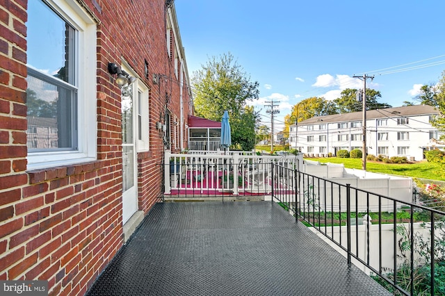 view of balcony