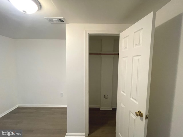 closet featuring visible vents