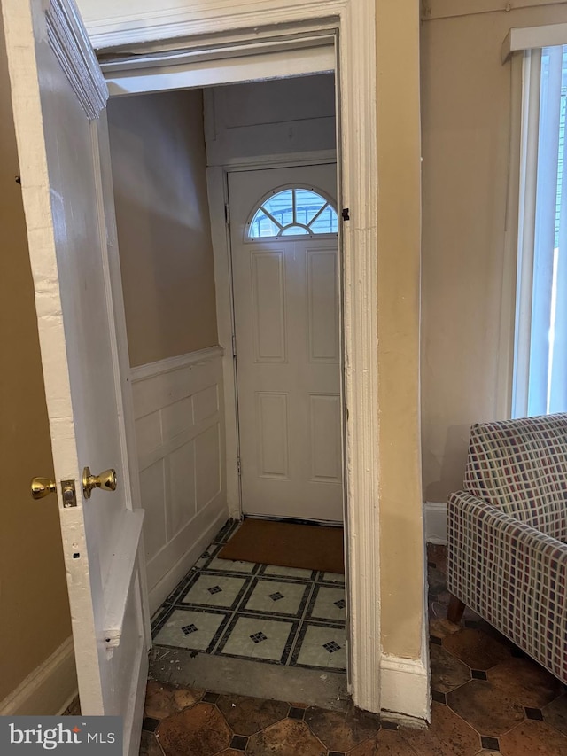 entrance foyer with plenty of natural light