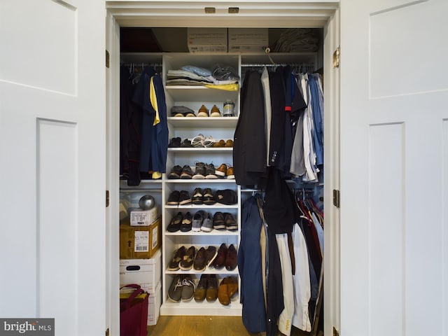 view of closet