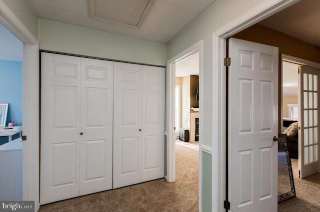 corridor with carpet