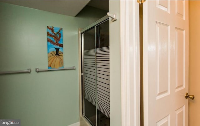 bathroom with walk in shower