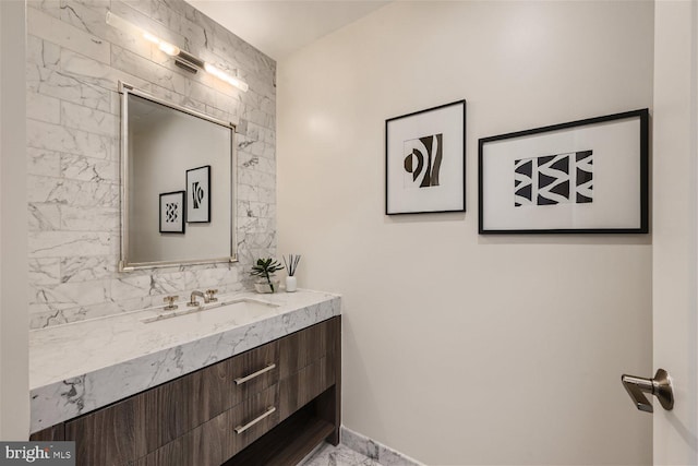 bathroom featuring vanity