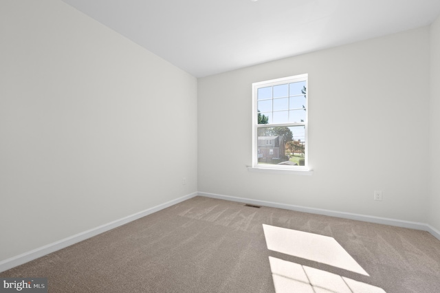 view of carpeted empty room