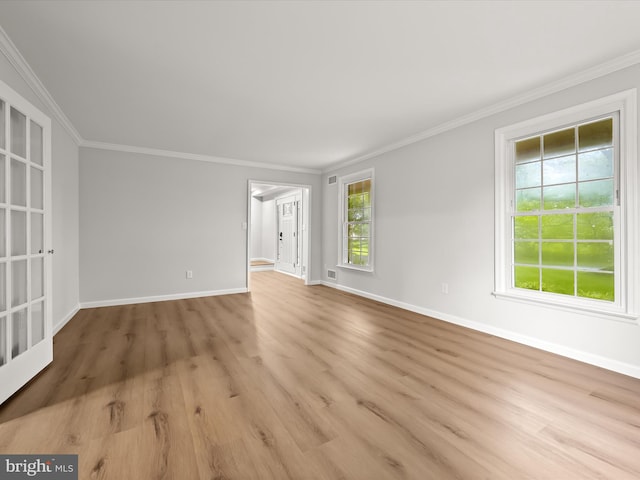 8018 Martown Rd, Laurel, MD 20723 - empty room featuring wood finished floors and crown molding