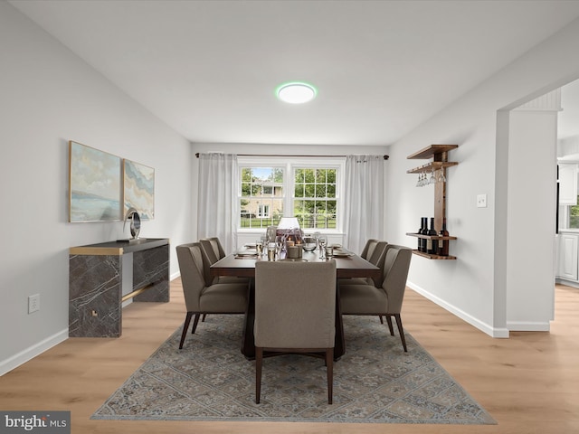 8018 Martown Rd, Laurel, MD 20723 - dining room featuring light wood-style floors and baseboards