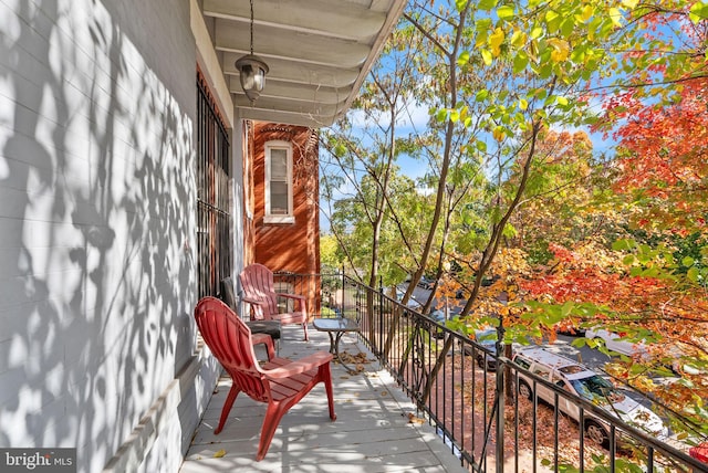 view of balcony